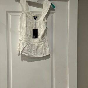 PAIGE White Sleeveless Blouse